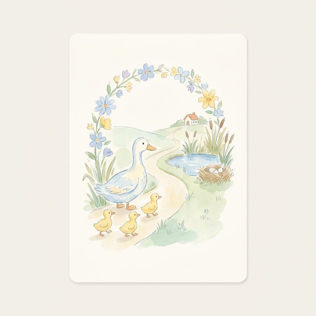 back flashcard illustration