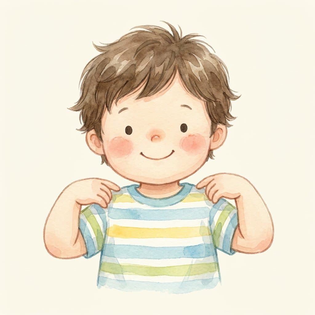shoulders flashcard illustration