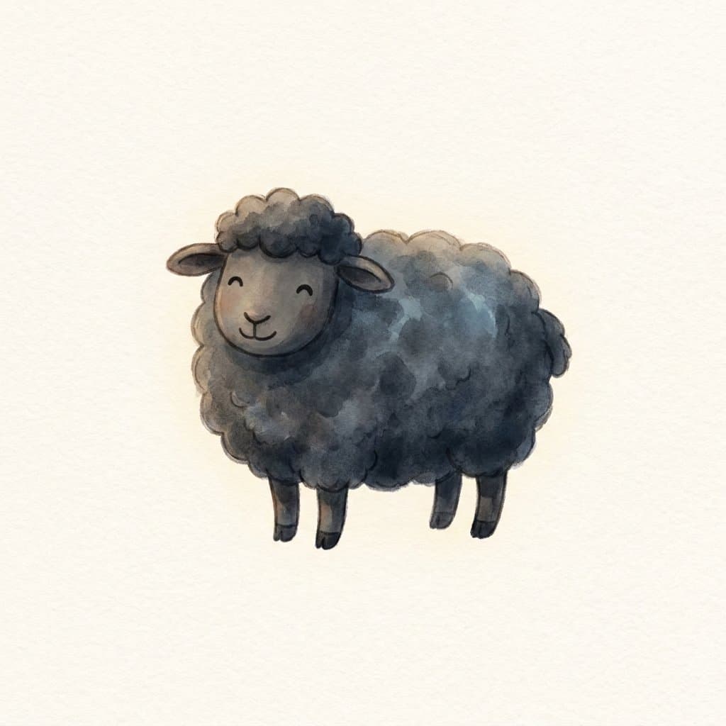 black flashcard illustration