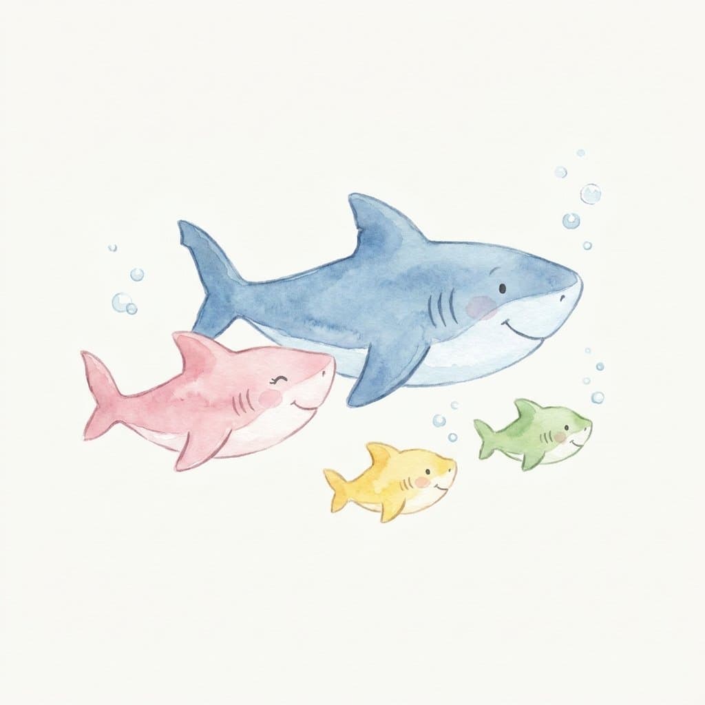 family flashcard illustration
