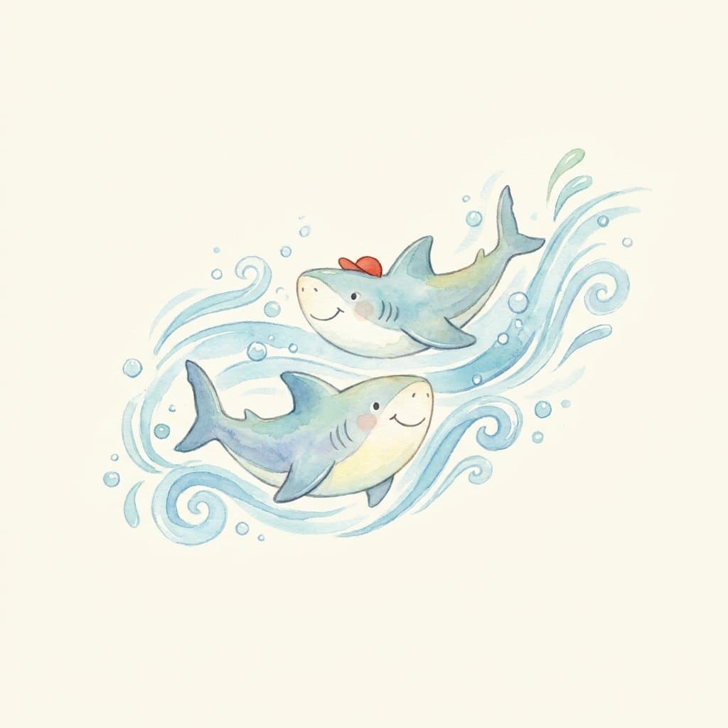 swim flashcard illustration