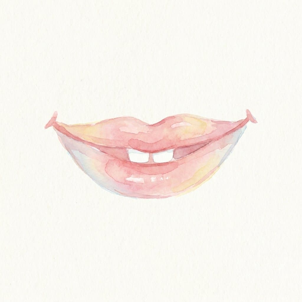 smile flashcard illustration