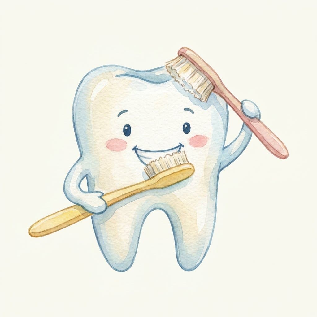 teeth flashcard illustration