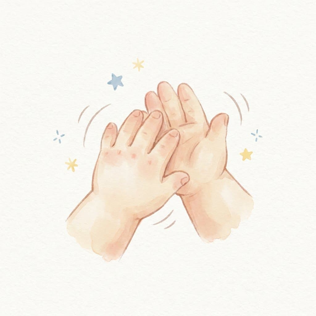 clap flashcard illustration