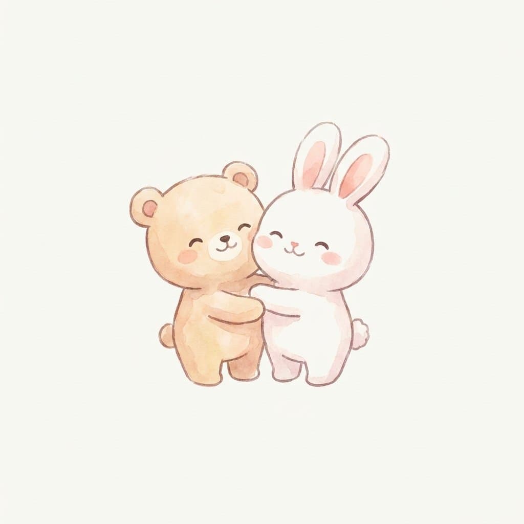 friend flashcard illustration