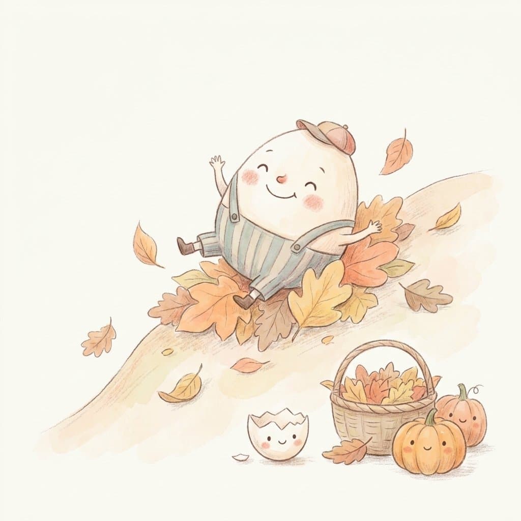 fall flashcard illustration