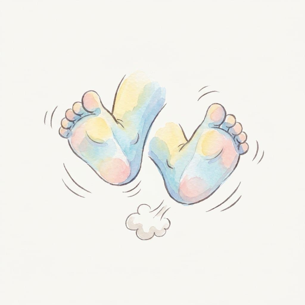 feet flashcard illustration