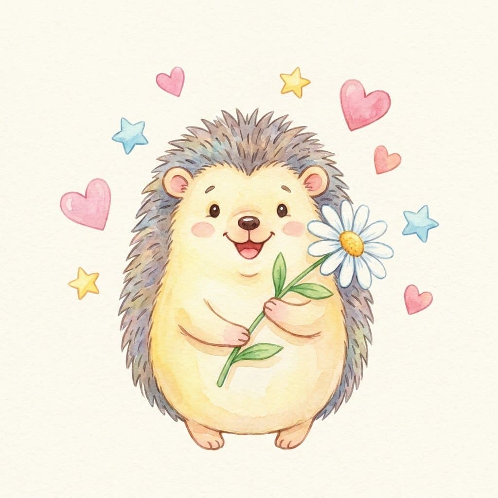 happy flashcard illustration