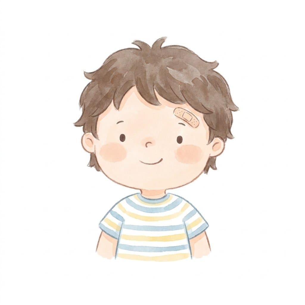 head flashcard illustration