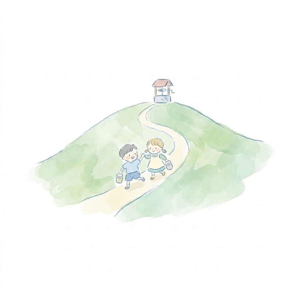 hill flashcard illustration