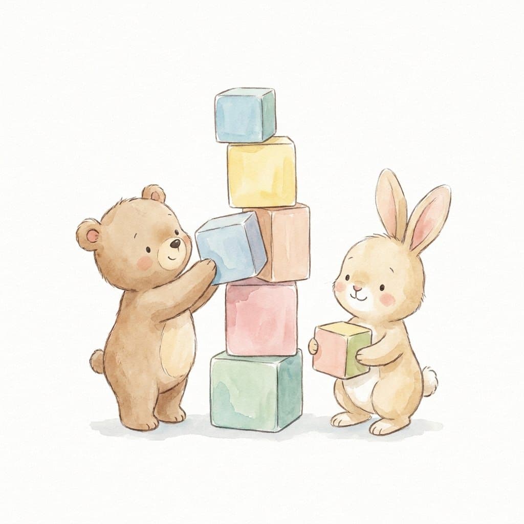 build flashcard illustration