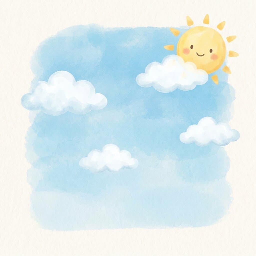 sky flashcard illustration