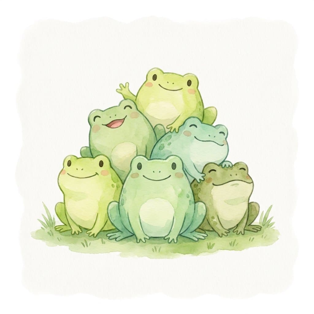 five flashcard illustration