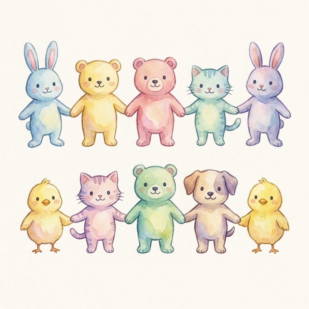ten flashcard illustration