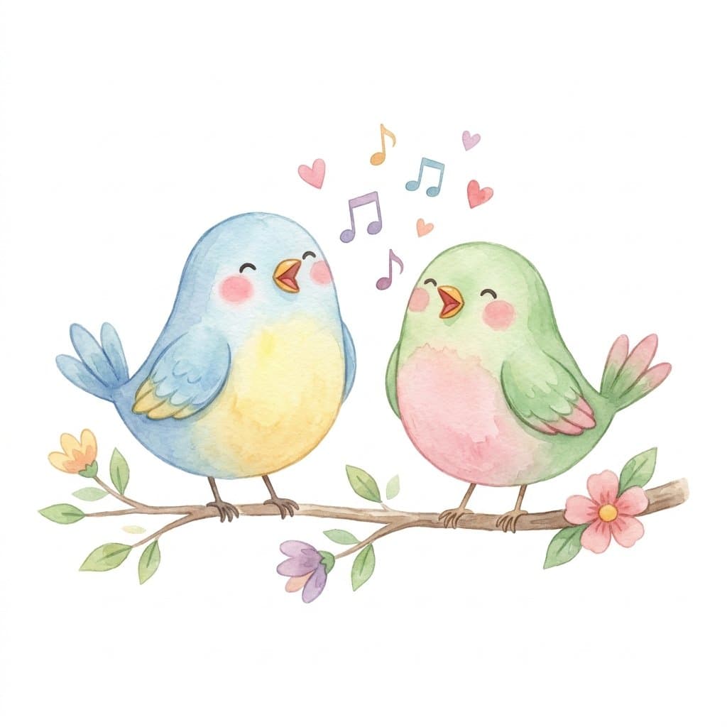 two flashcard illustration
