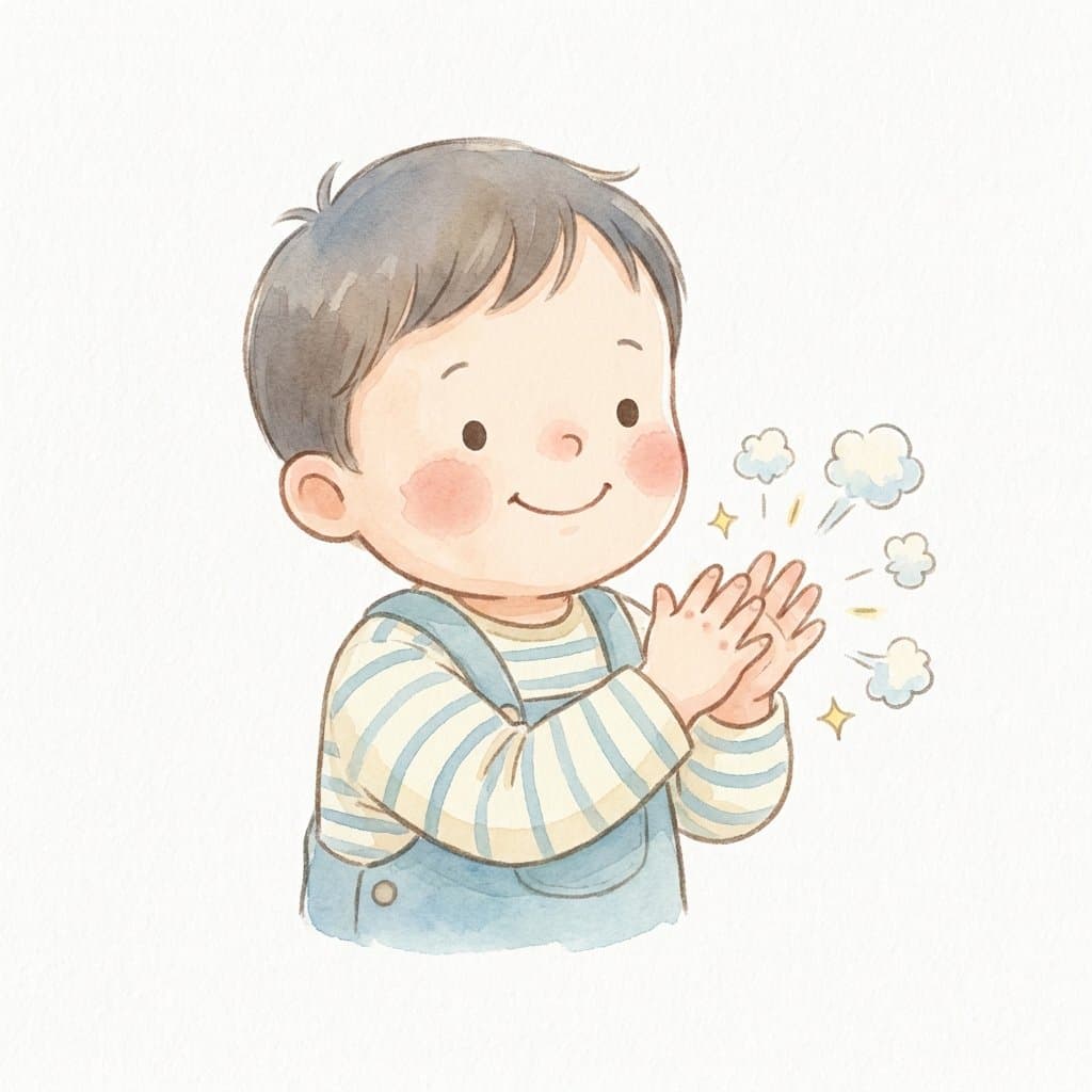 clap flashcard illustration