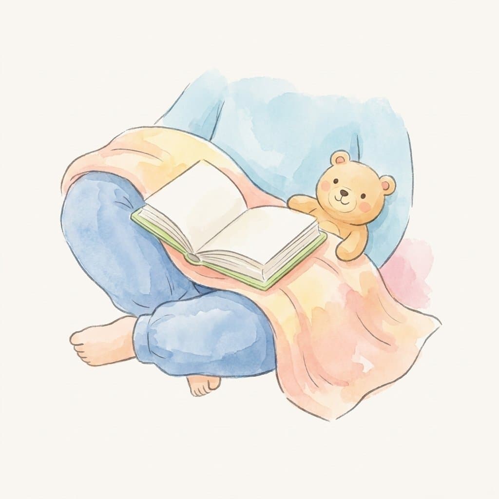 lap flashcard illustration