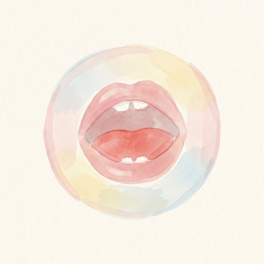 mouth flashcard illustration