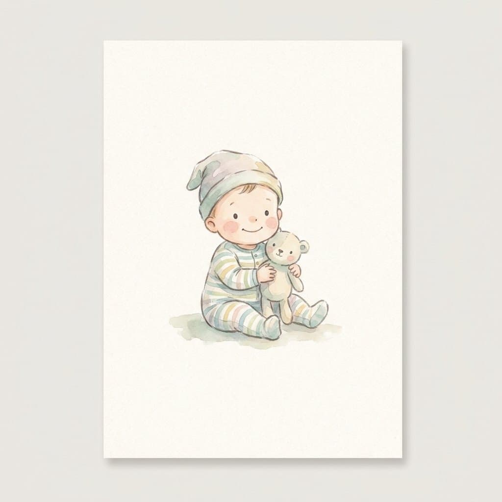 baby flashcard illustration