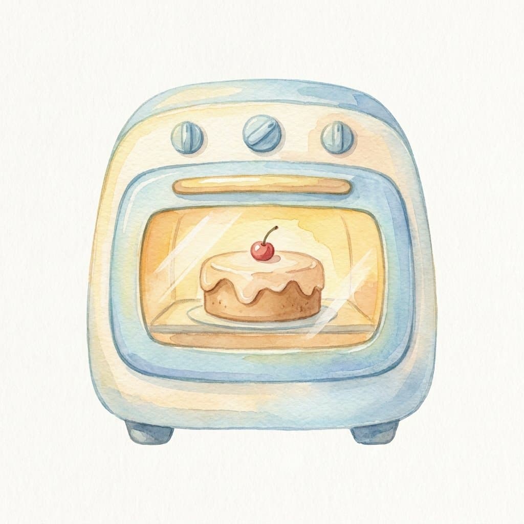 oven flashcard illustration