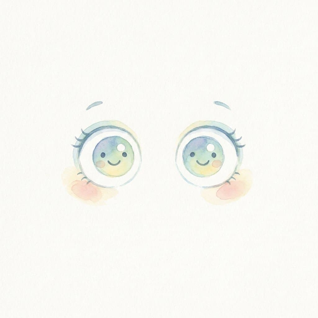 eyes flashcard illustration