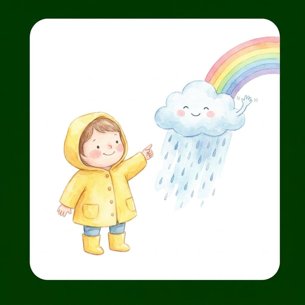 away flashcard illustration