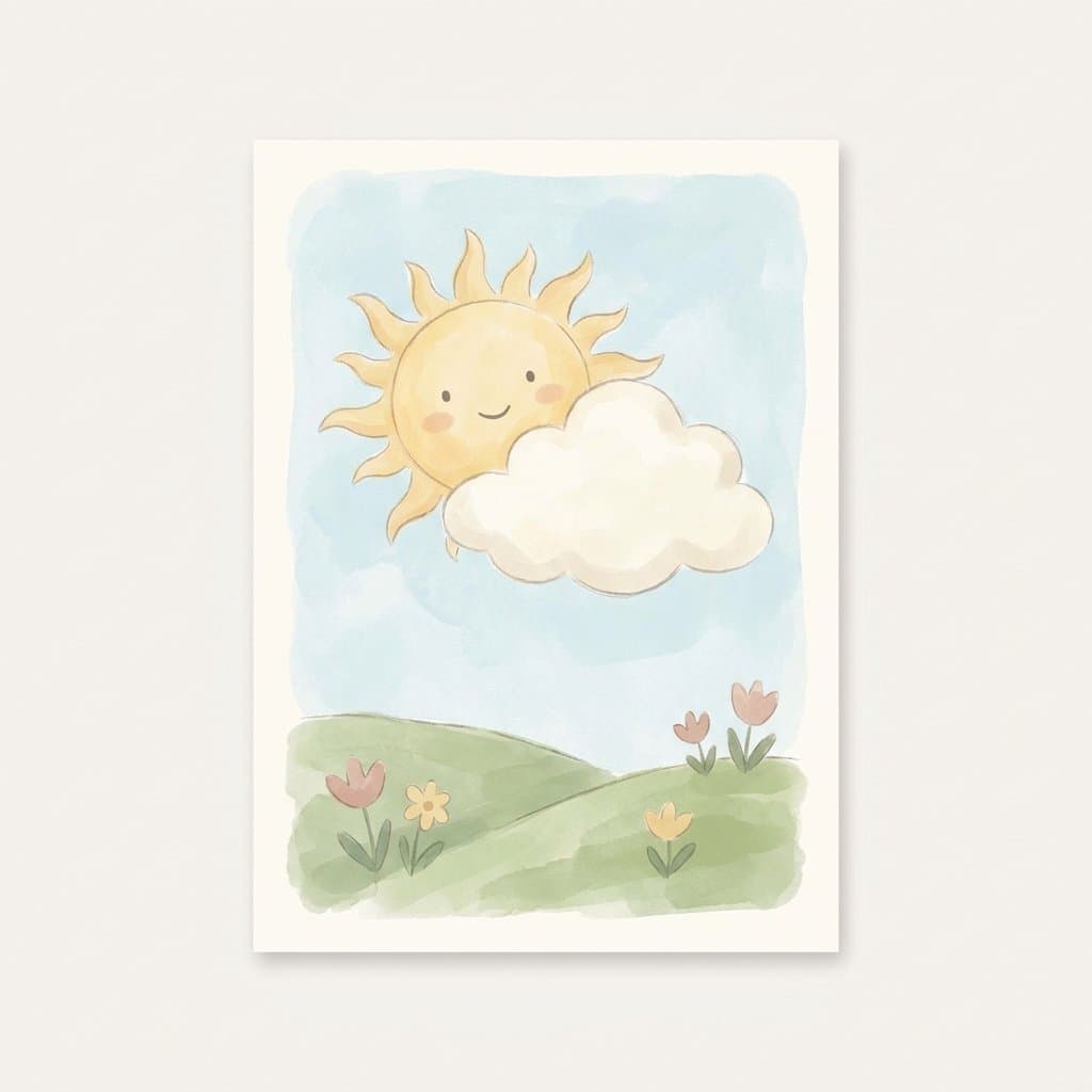 day flashcard illustration