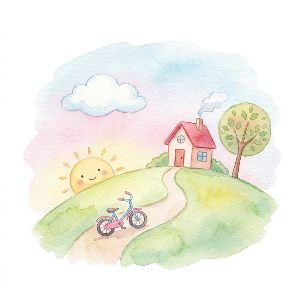 outside flashcard illustration
