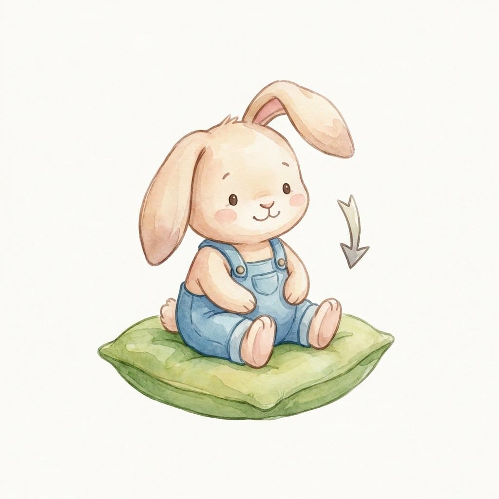 down flashcard illustration