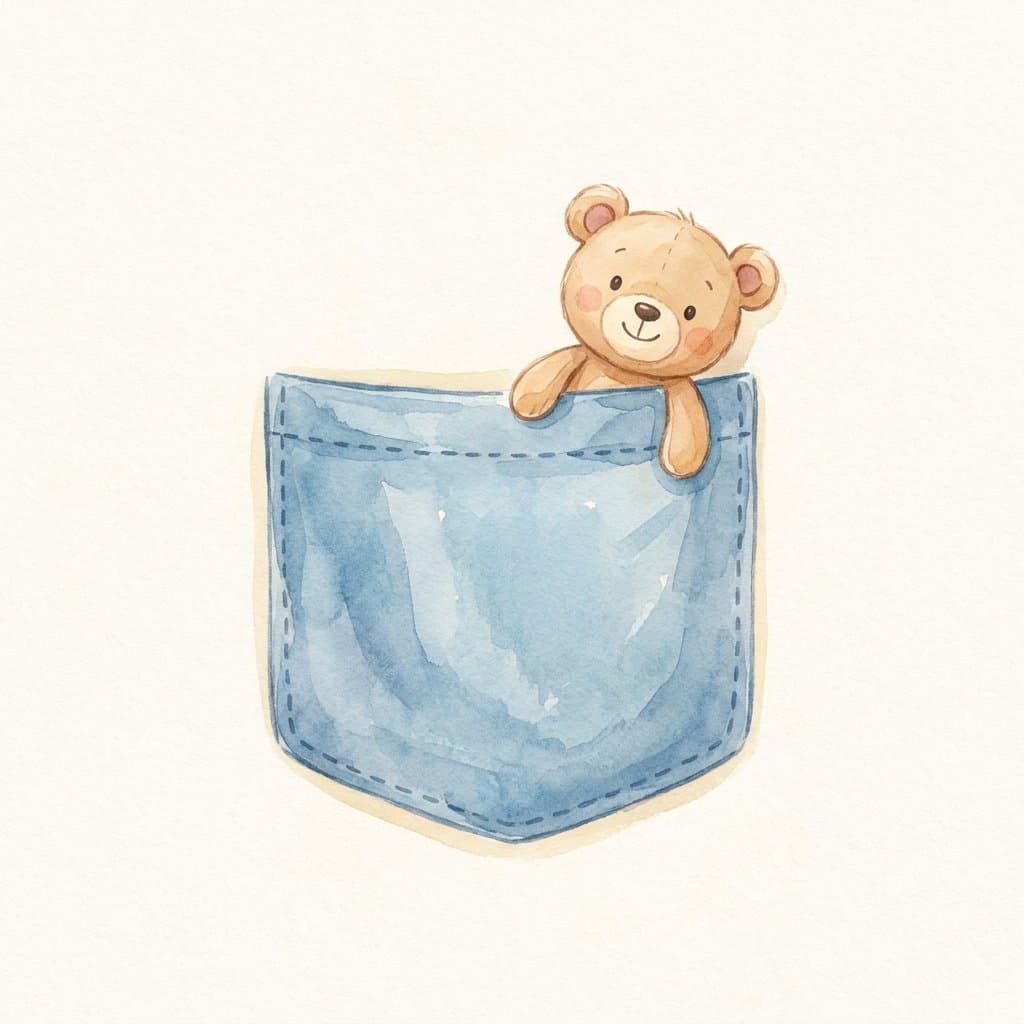 pocket flashcard illustration