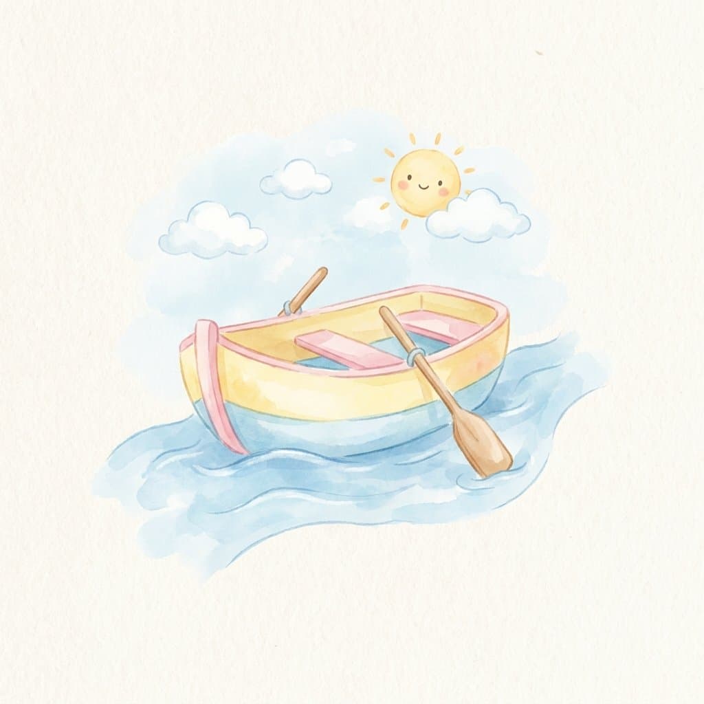 boat flashcard illustration