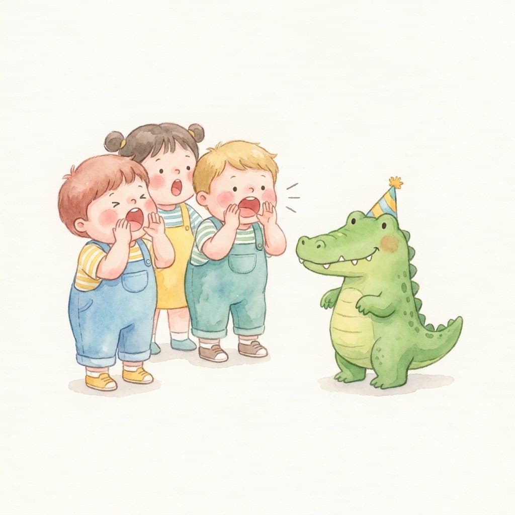 scream flashcard illustration