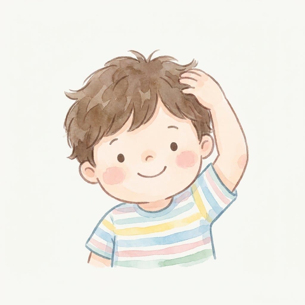 head flashcard illustration