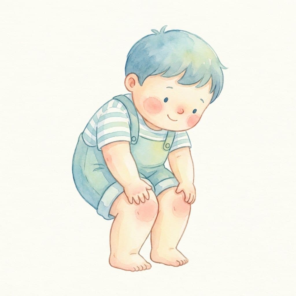 knees flashcard illustration