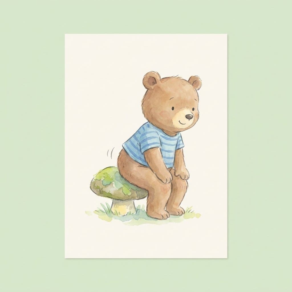 sit flashcard illustration