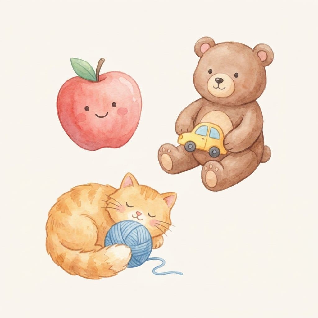 ABC flashcard illustration