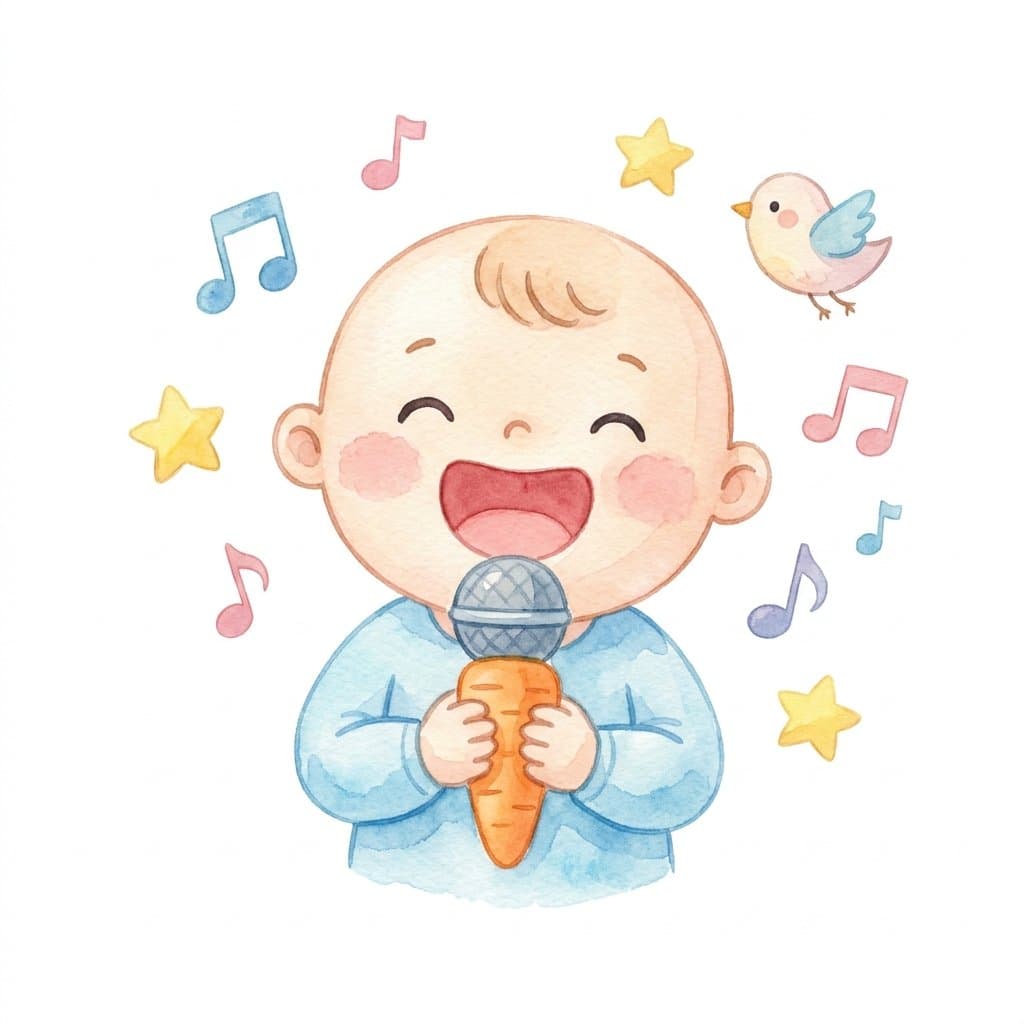 song flashcard illustration