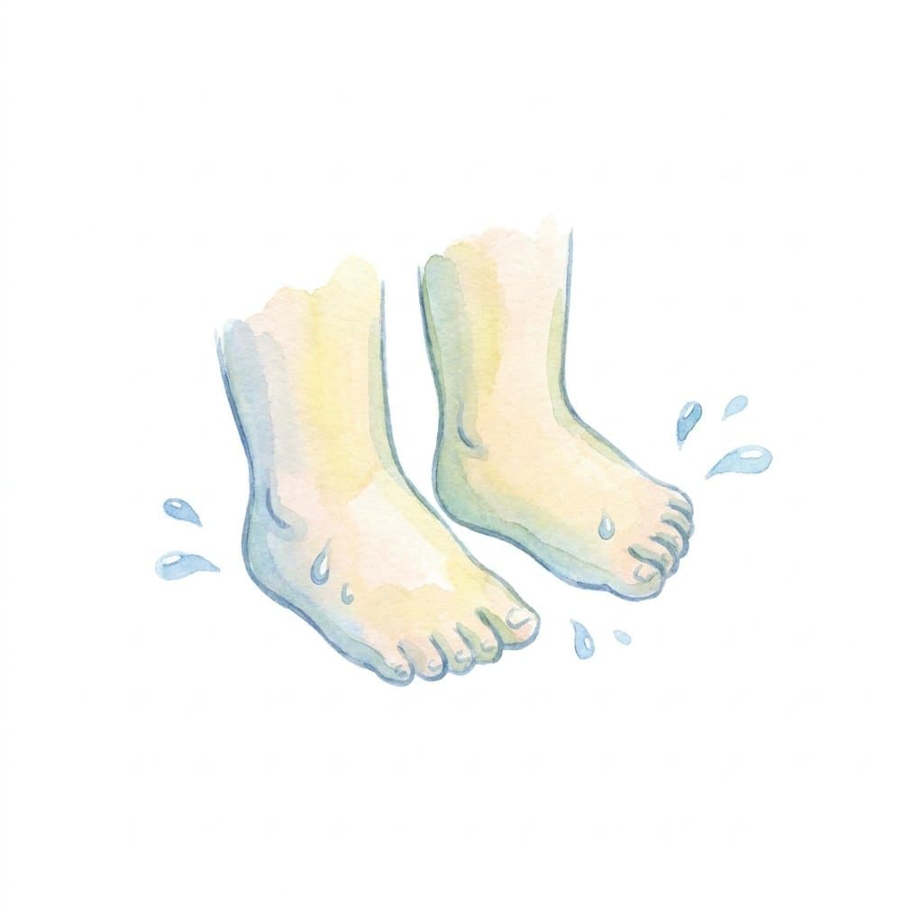 feet flashcard illustration