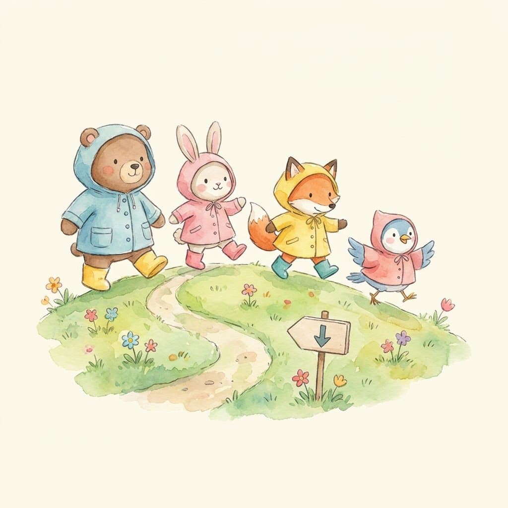down flashcard illustration
