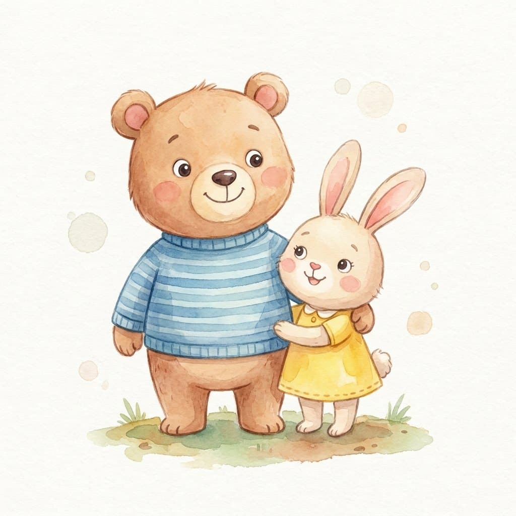 friend flashcard illustration
