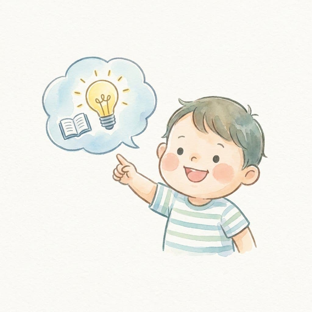 know flashcard illustration