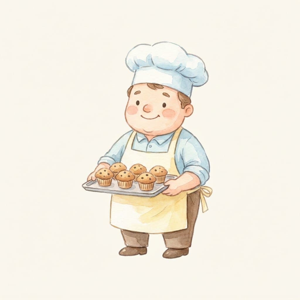 man flashcard illustration