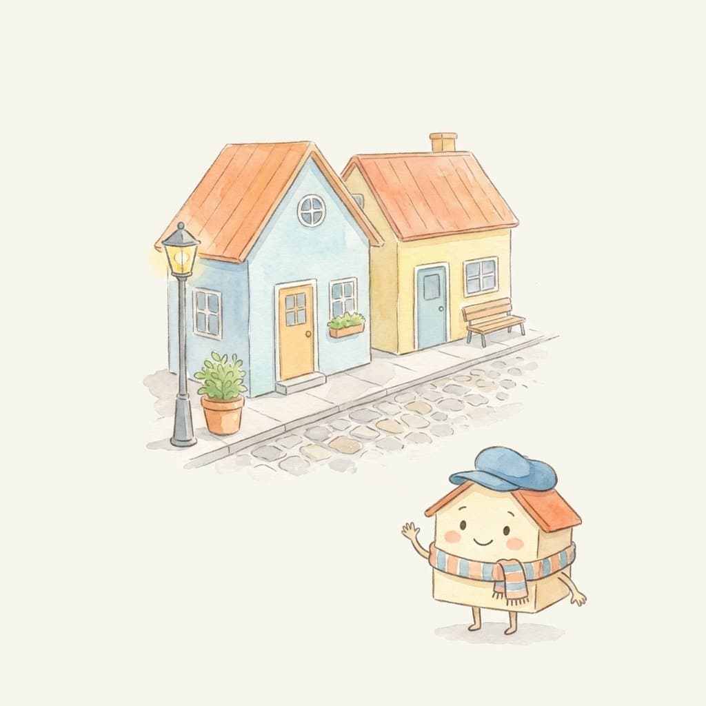 street flashcard illustration