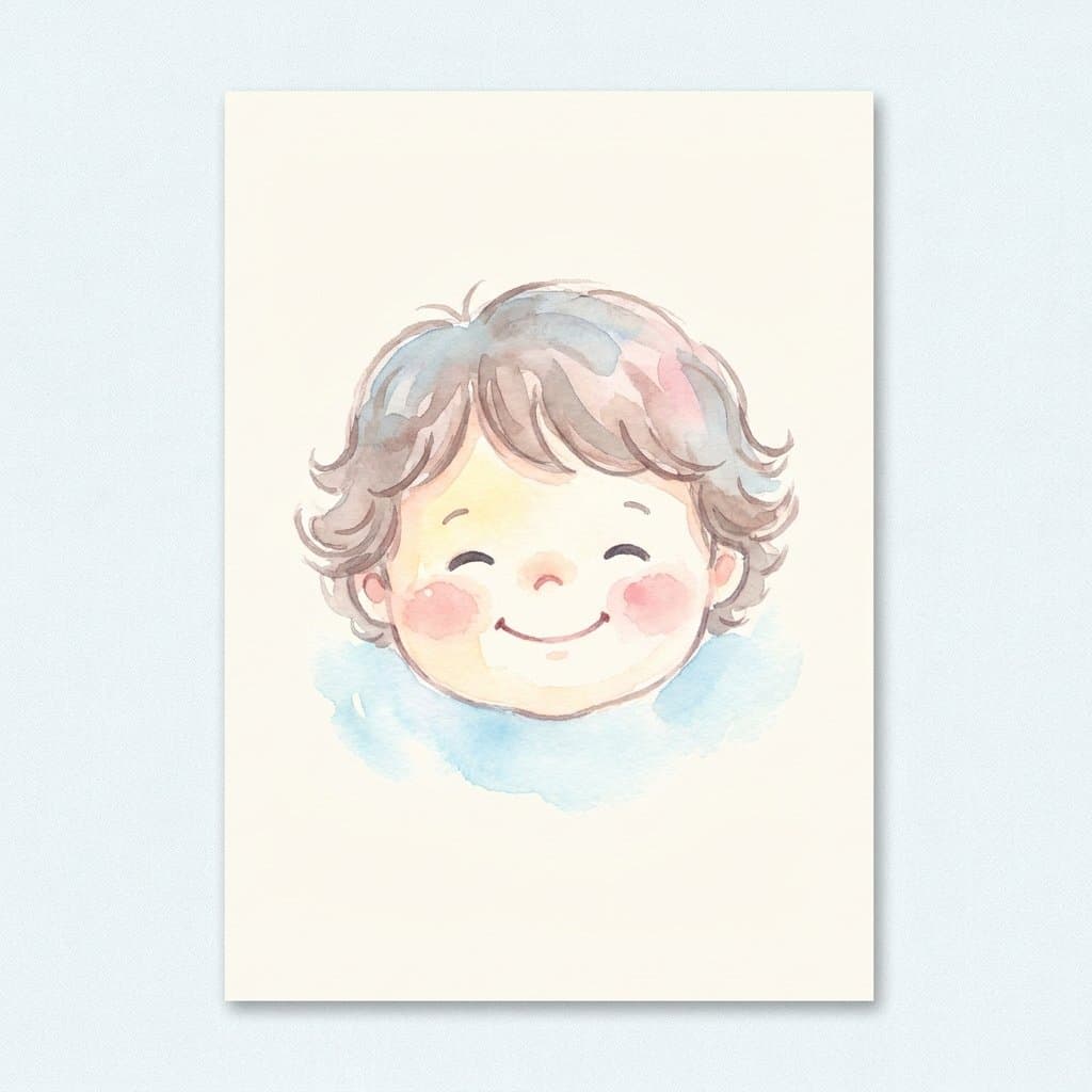 face flashcard illustration