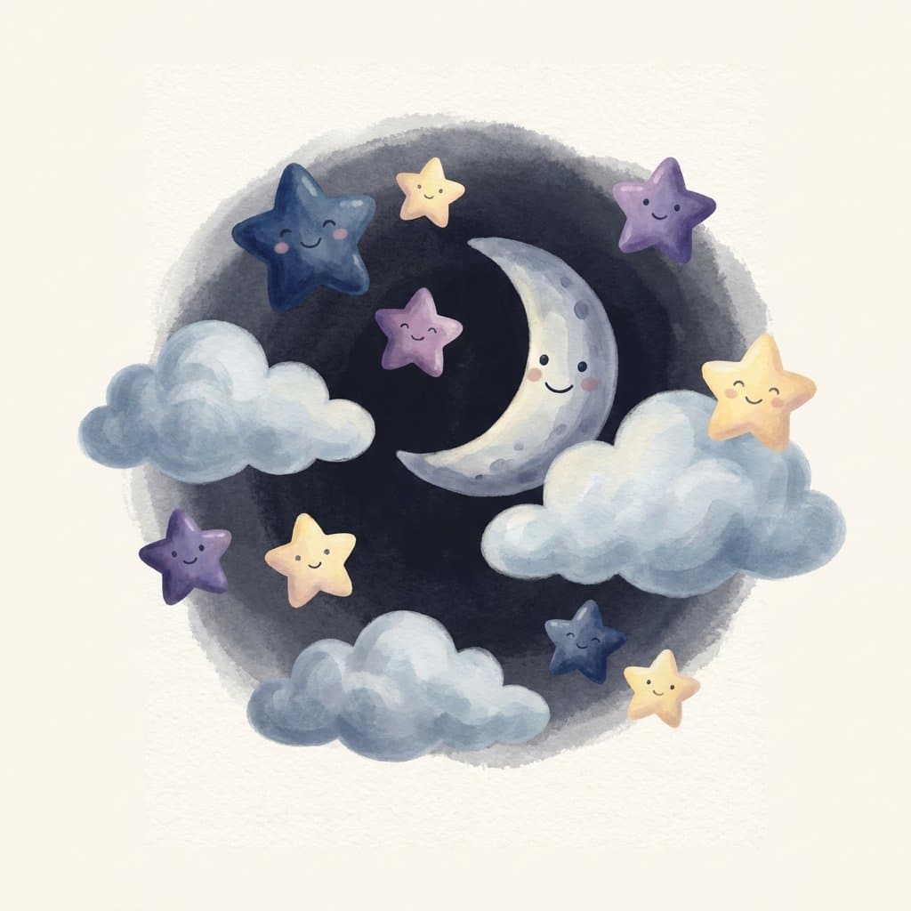 sky flashcard illustration