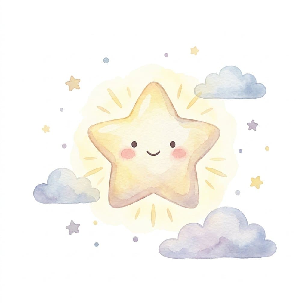 star flashcard illustration