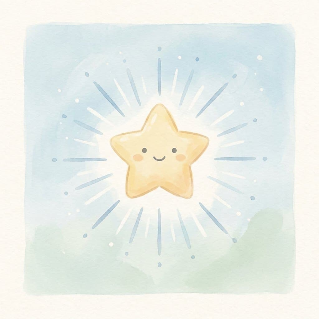 twinkle flashcard illustration