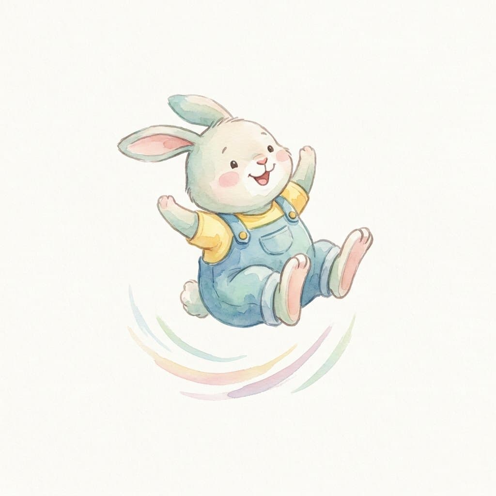 jump flashcard illustration